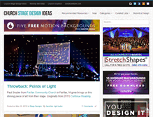 Tablet Screenshot of churchstagedesignideas.com